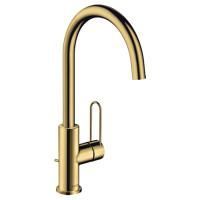 AX Uno Смеситель для раковины 240, цвет полированное золото AX Uno Смеситель для раковины 240, цвет полированное золото