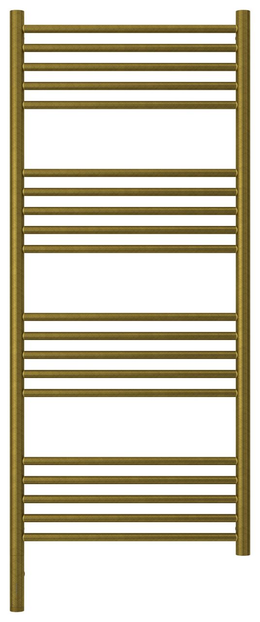 Полотенцесушитель электрический "БОГЕМА 3.0" прямая 1200х500 / МЭМ левый (Состаренная бронза)
