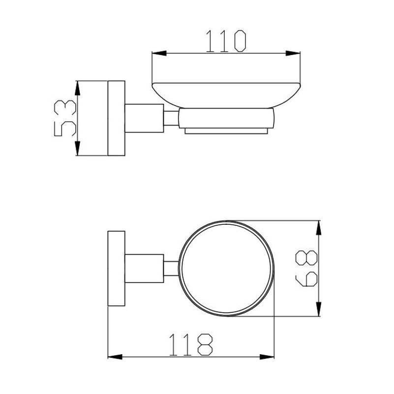Мыльница Rav Slezak COLORADO COA0300Z, золото, артикул COA0300Z