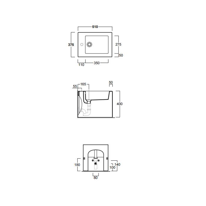Simas Frozen Биде напольное с 1-м отверстием под смеситель 37.5х51см, цвет белый (без крепежа F90)