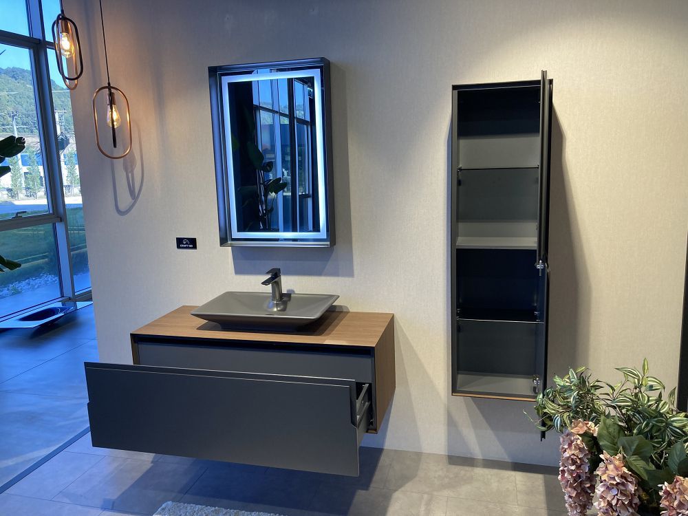 Пенал ORKA Craft 40 орех/антрацит, универсальный