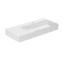 AZZURRA ELEGANCE Squared Раковина подвесная/накладная  102х46х12.5см c отв. под смеситель , цвет белый AZZURRA ELEGANCE Squared Раковина подвесная/накладная  102х46х12.5см c отв. под смеситель , цвет белый