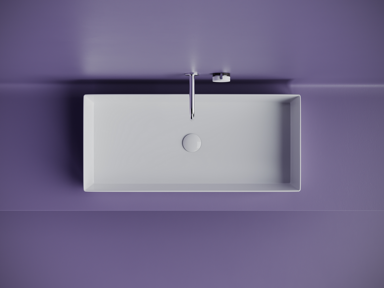 Раковина накладная прямоугольная Элемент (Element) 801x361x130, цвет белый, артикул CN6072