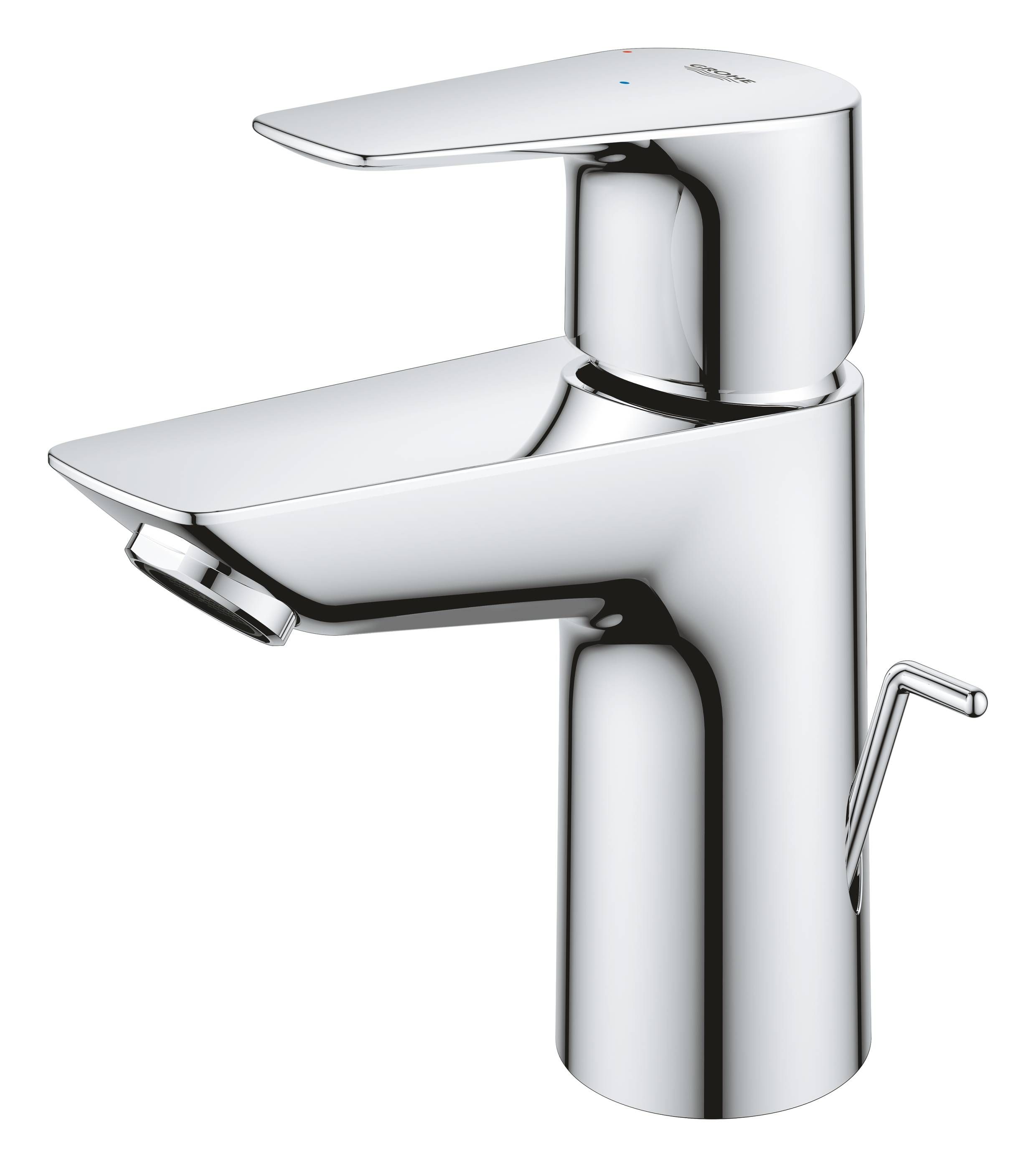 Смеситель для раковины GROHE BauEdge с рычажным донным клапаном, размер S, хром (23559001) Смеситель для раковины GROHE BauEdge с рычажным донным клапаном, размер S, хром (23559001)