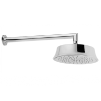 Верхний душ, Cisal, Chérie, тип установки-настенный, ширина, мм-220, глубина, мм-400, высота, мм-120, форма-круглая, тип струи-дождь, держатель-есть, цвет-Chrome