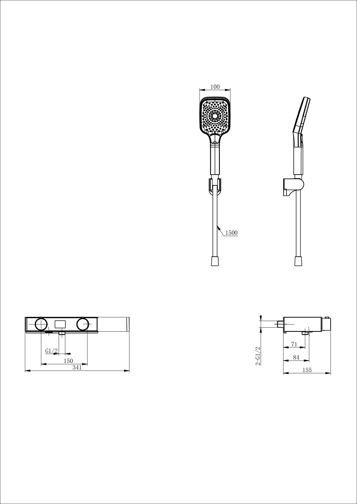 Смеситель для ванны с душем WONZON & WOGHAND Shelf, Черный матовый (WW-B2551-MB) Смеситель для ванны с душем WONZON & WOGHAND Shelf, Черный матовый (WW-B2551-MB)