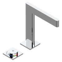 THG ICON-X METAL À MANETTES Смеситель для раковины электронный, на 2 отверстия, с донным клапаном, цвет хром THG ICON-X METAL À MANETTES Смеситель для раковины электронный, на 2 отверстия, с донным клапаном, цвет хром