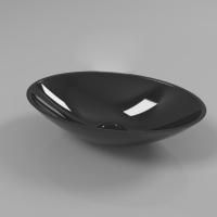 Умывальник WHITECROSS Aquamarine 56x35 (черный глянец) иск. камень Умывальник WHITECROSS Aquamarine 56x35 (черный глянец) иск. камень