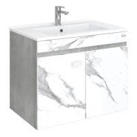 Тумба Onika Марбл 75 подвесная, мрамор/камень бетонный (ум. Оскар 75)