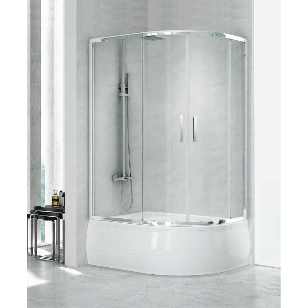 Душевое ограждение NEW TRENDY NEW MAXIMA 100x80x165 K-0299 (хром)