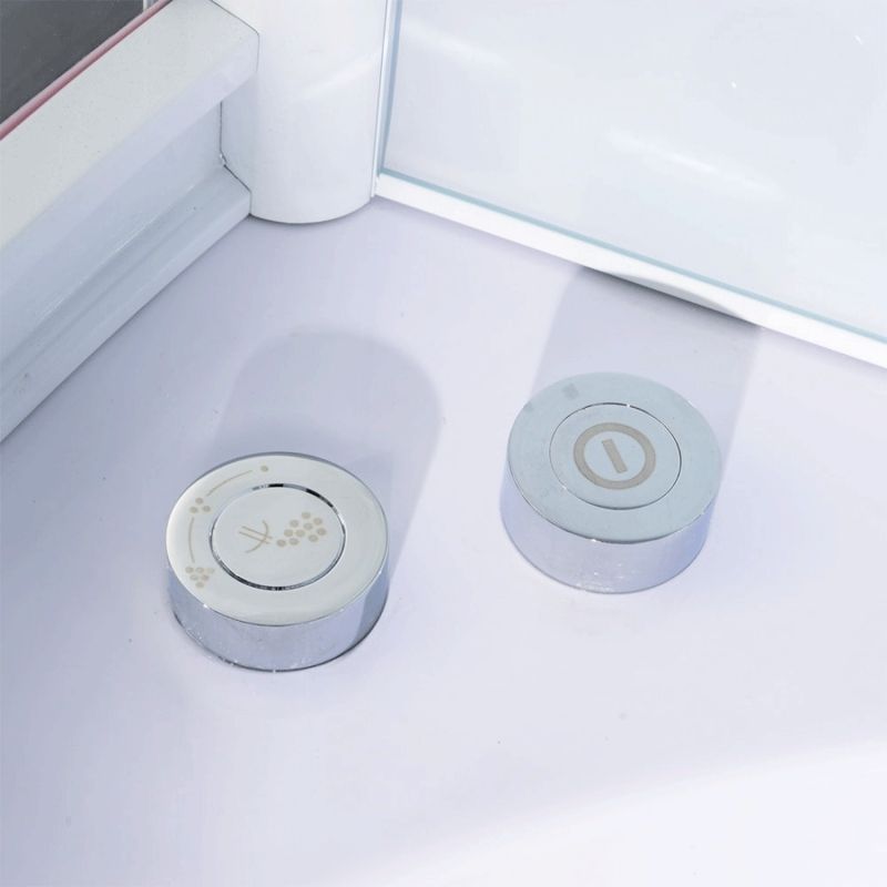 Душевой бокс Orans SR-9907 с баней профиль Белый задние стенки Белые