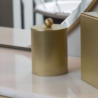 DEVON&DEVON WALTZ Контейнер с крышкой, настольный, цвет светлое золото