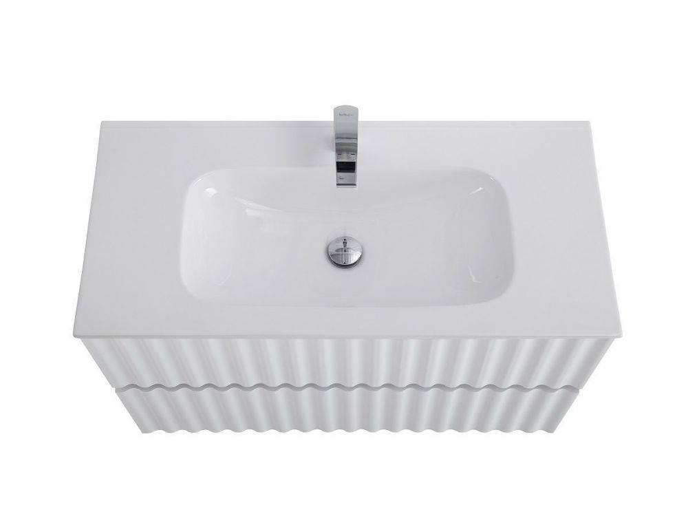 ELEGANT База под раковину подвесная с двумя выкатными ящиками, с LED подсветкой ручек. Белый глянец, 770x469x550 AM-ELEGANT-800-2C-SO-BL-LED-P, артикул AM-ELEGANT-800-2C-SO-BL-LED-P