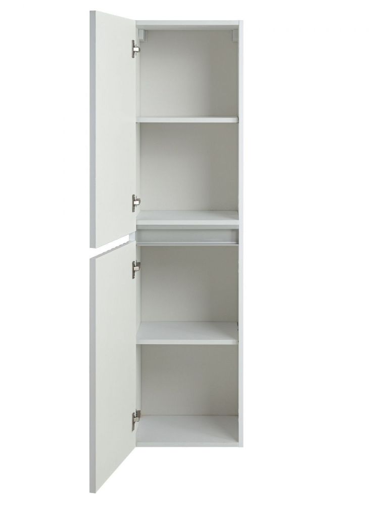ELEGANT Пенал настенный, подвесной, Белый глянец AM-ELEGANT-1500-2А-SO-BL-LED-P, артикул AM-ELEGANT-1500-2А-SO-BL-LED-P