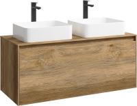 Mobi Корпус подвесной тумбы 120 см под умывальник , цвет дуб балтийский