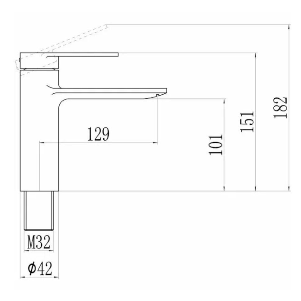 Смеситель для раковины Savol S-601811R, перламутр