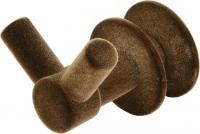 Крючок, Сунержа, ВИКТОРИЯ, двойной, ширина, мм-50, глубина, мм-50, высота, мм-50, тип установки-между перемычками полотенцесушителя, для водяных и электрических моделей, материал-нержавеющая сталь, крепления в комплекте, цвет-флок бронза