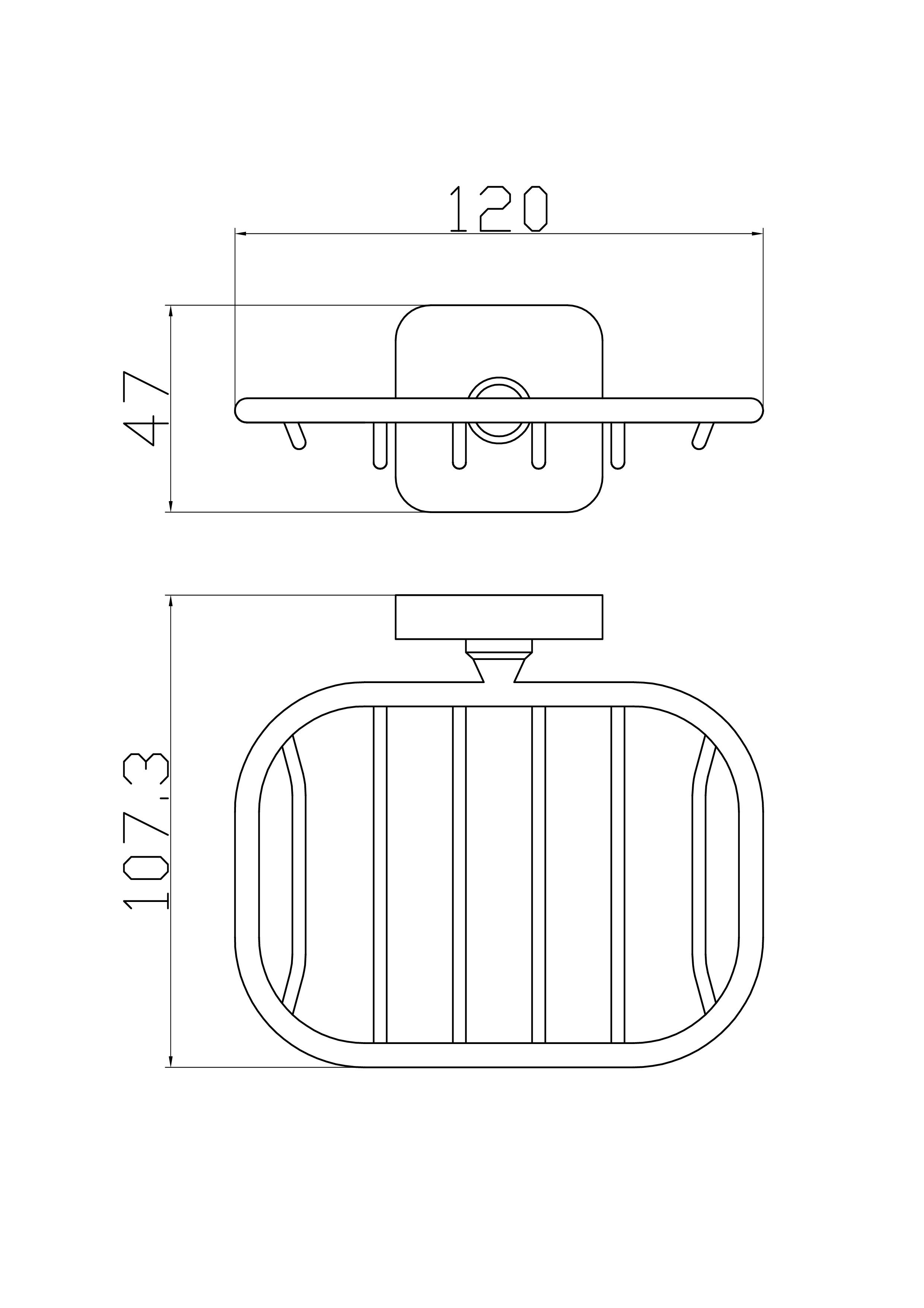 Мыльница с держателем WONZON & WOGHAND STILL, Хром (WW-6624)