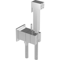 HUBER Shower Гигиенический душ со шлангом 120 см,вывод с держателем и встроенный прогрессивный картридж, цвет хром HUBER Shower Гигиенический душ со шлангом 120 см,вывод с держателем и встроенный прогрессивный картридж, цвет хром