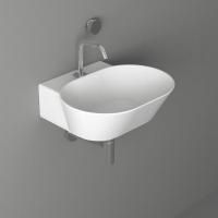 SIMAS WAVE Раковина накладная/подвесная овальная  48х43х16,5 см, с 1 отв под смеситель,цвет белый SIMAS WAVE Раковина накладная/подвесная овальная  48х43х16,5 см, с 1 отв под смеситель,цвет белый