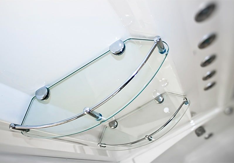 Душевой бокс Radomir Элис 2 168x85 L 1-04-1-1-5-0960 профиль Белый стекло прозрачное