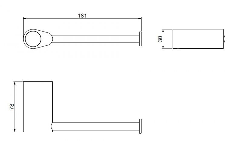 Держатель туалетной бумаги ART&MAX VERONA PUSH  AM-M-033-CR