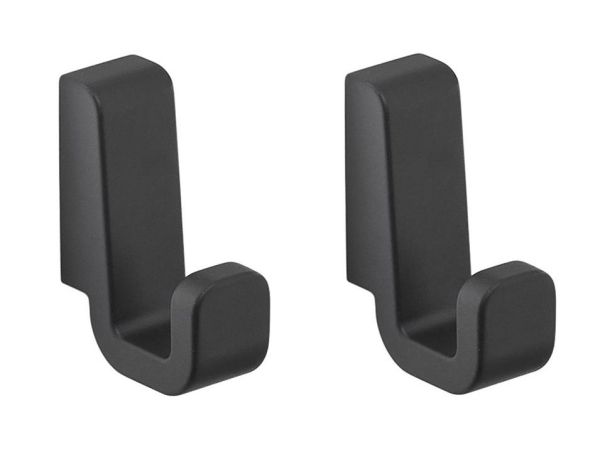 Gedy Samoa, набор из 2-х крючков, цвет черный матовый