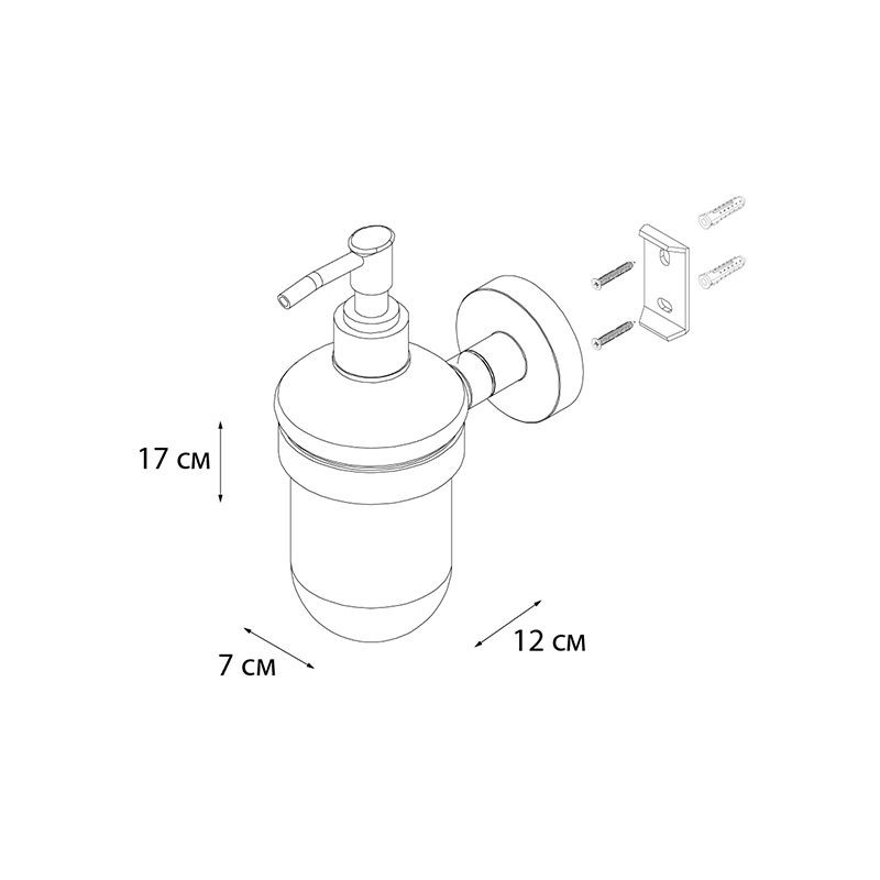 Дозатор жидкого мыла FIXSEN COMFORT    GOLD FX-87012, матовое золото