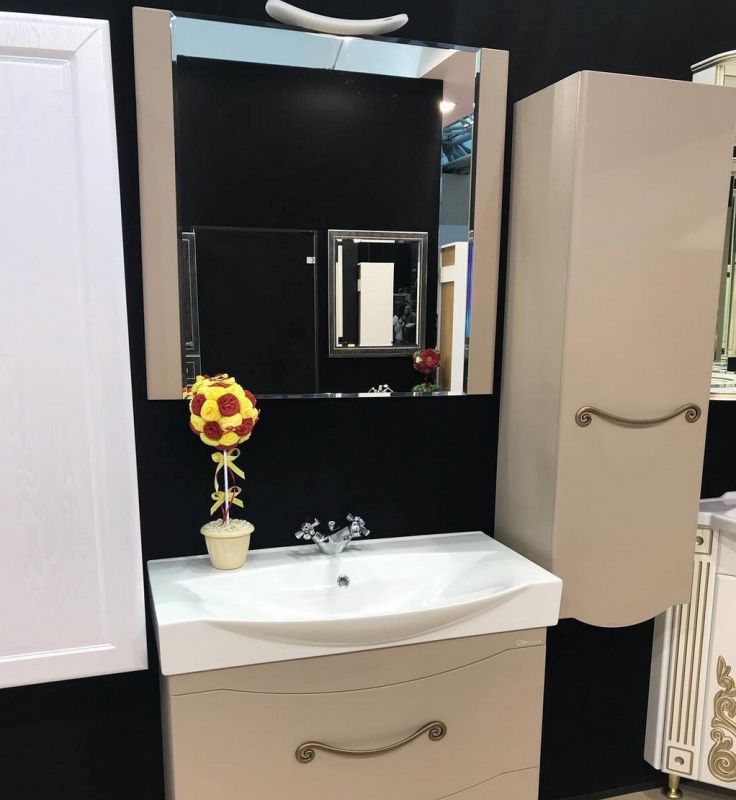 Зеркало Bellezza Сесилия 85 4619714000457 Капучино