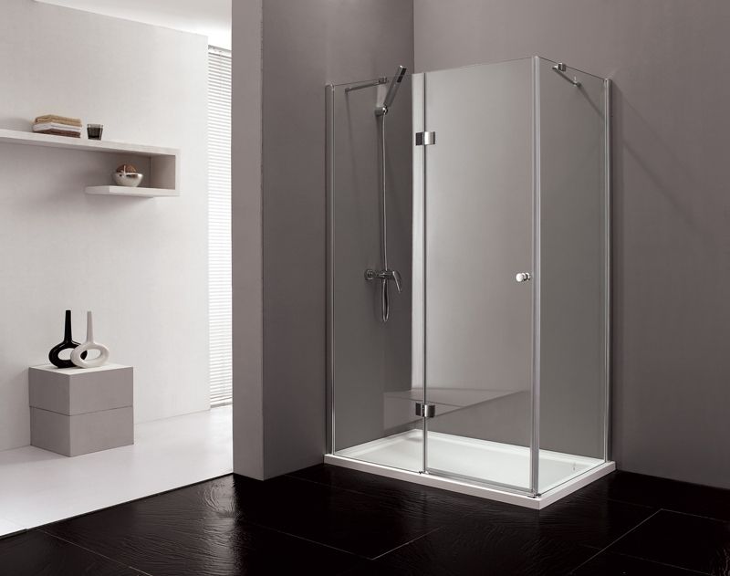 Душевой уголок Cezares VERONA-W-AH-1-120/100-P-Cr-L профиль Хром стекло рифленое