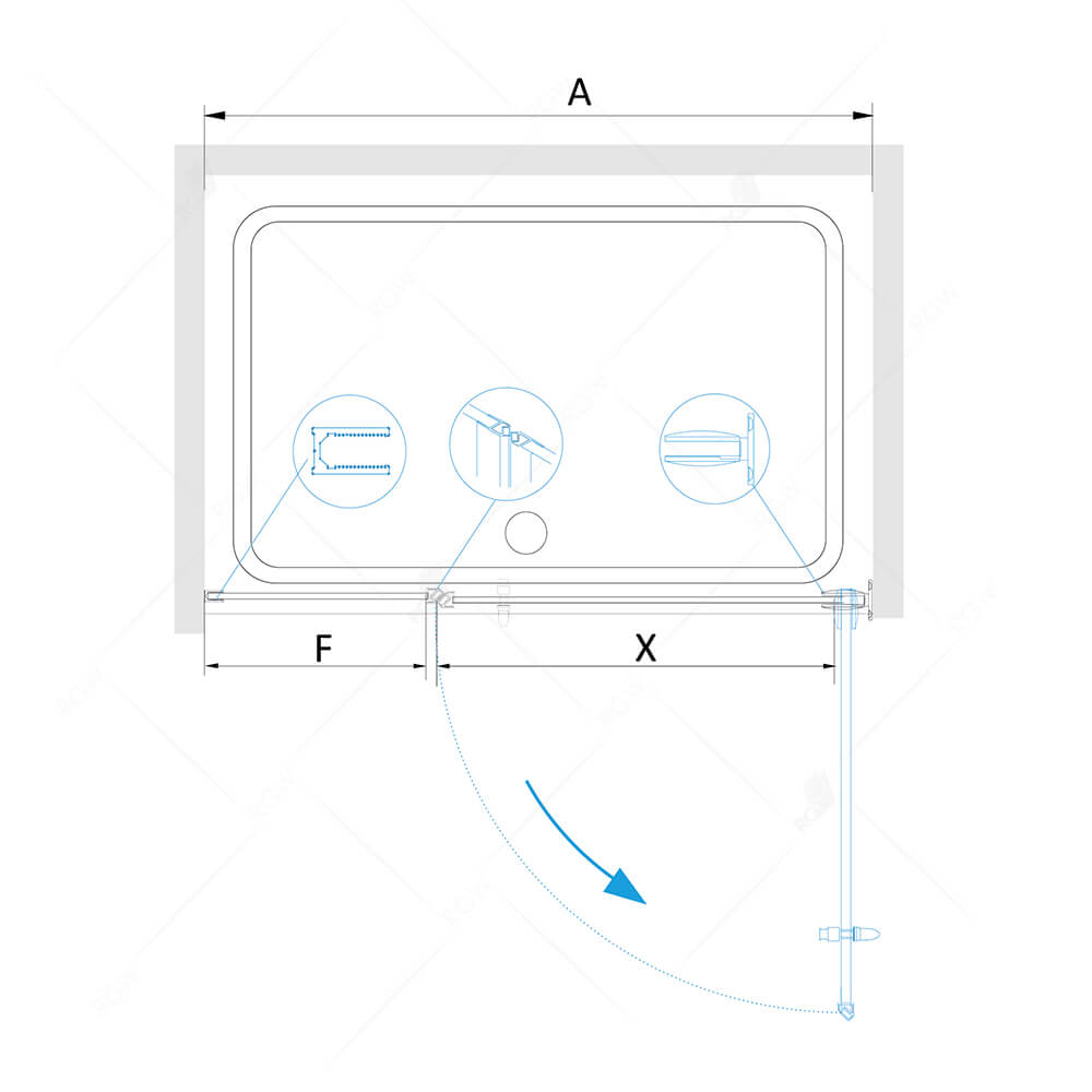 Душевая дверь RGW HO-012B (1200, Матовое-Сатинат) Душевая дверь RGW HO-012B (1200, Матовое-Сатинат)