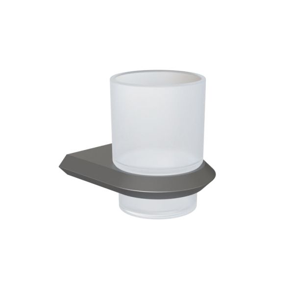 Стакан для ванной комнаты Knotlor SC103GM, оружейная сталь