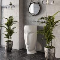 Kerasan Artwork Раковина свободностоящая "MOLOCO", с отверстием для слива в стену, цвет белый