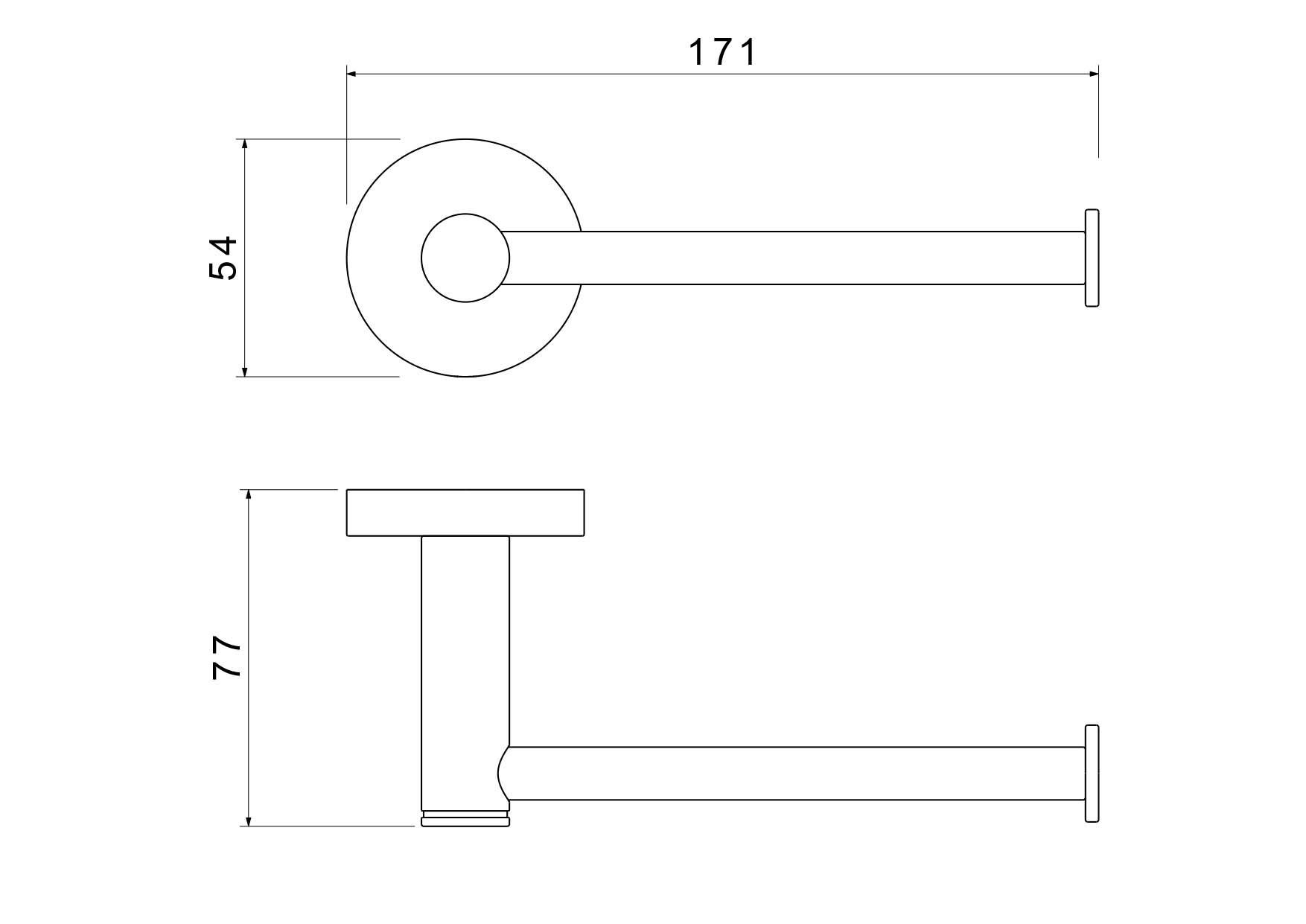 Бумагодержатель AQUATEK, матовый черный AQ4108MB ЕВРОПА Бумагодержатель AQUATEK, матовый черный AQ4108MB ЕВРОПА