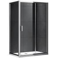Душевой уголок Gemy S30191D-A75 110х75 профиль Хром стекло прозрачное Душевой уголок Gemy S30191D-A75 110х75 профиль Хром стекло прозрачное