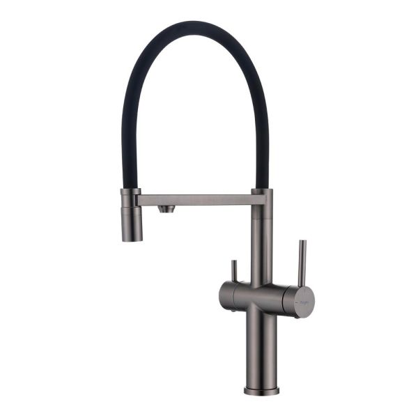 Смеситель для кухни с подключением фильтра Raglo R20.63.09, графит