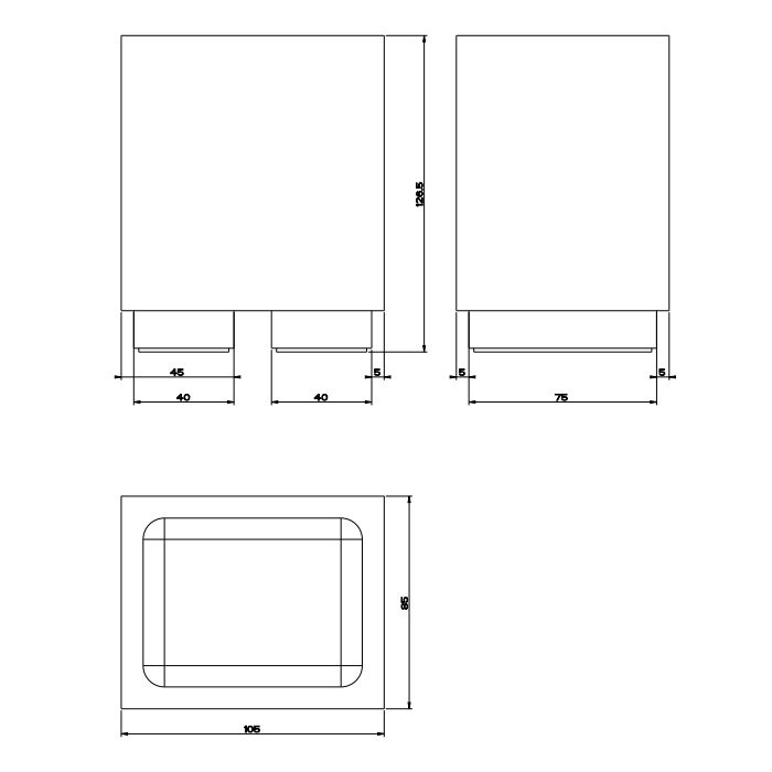 GESSI  INVERSO ACCESSORIES Стакан настольный белый, цвет: Brass Brushed PVD