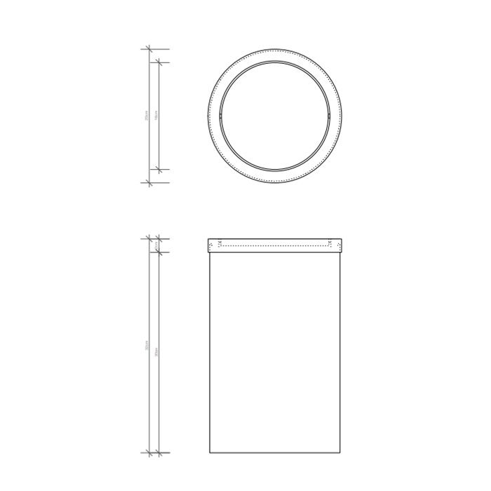 Decor Walther DW 104 Ведро для мусора, напольное, цвет: белый матовый, артикул 0603550