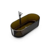 Ванна, KNIEF, Ellipse Shape, ширина, мм-1700, глубина, мм-750, высота, мм-560, тип установки-отдельностоящий, форма-овальная, материал-Solid surface, цвет-Black Coffee