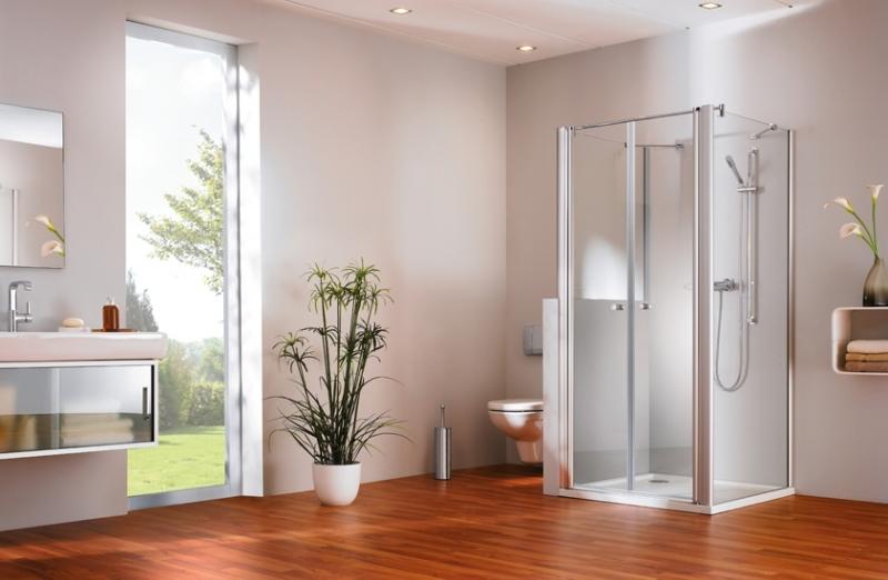 Дверь для душевого уголка Huppe Design Pure 80 510640.087.321 Профиль матовый хром, стекло прозрачное