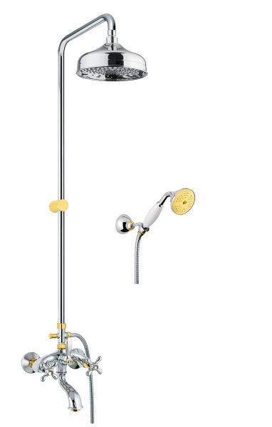 Душевая система Fiore MARGOT SKY (SWAROVSKI®) 01CO0615, хром/золото