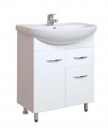 Тумба Onika Стелла 65 напольная, белая, с ящиком (ум. Стелла 65)