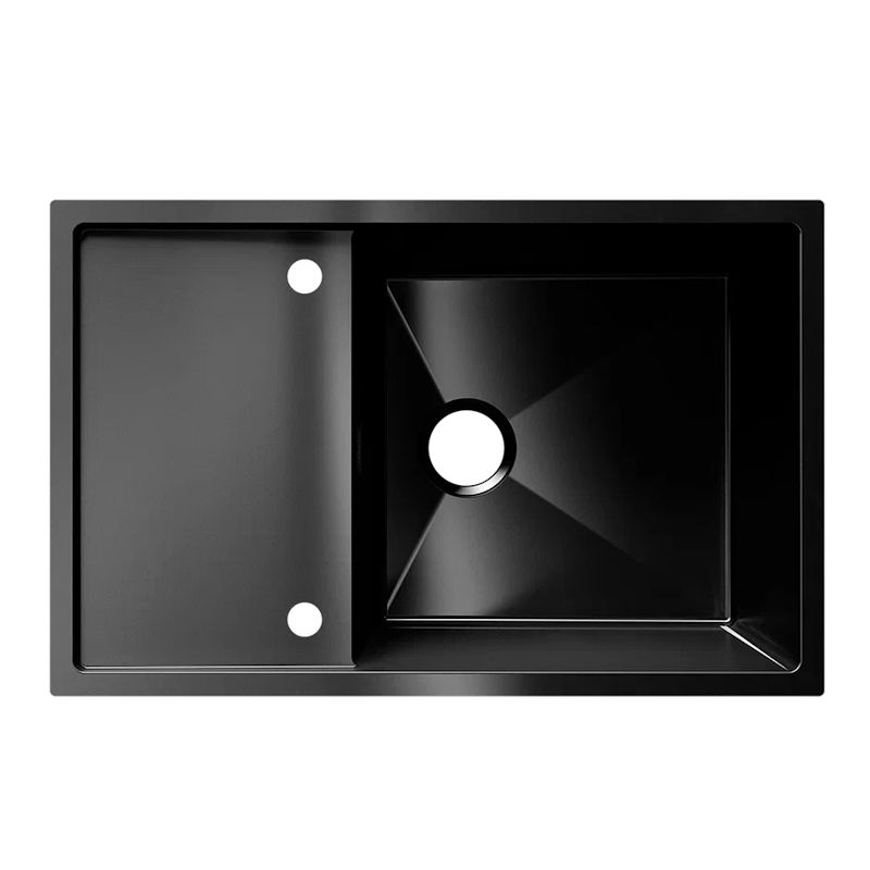 Кухонная мойка Ulgran Steel 780x500, вороненая сталь, артикул US 780-003