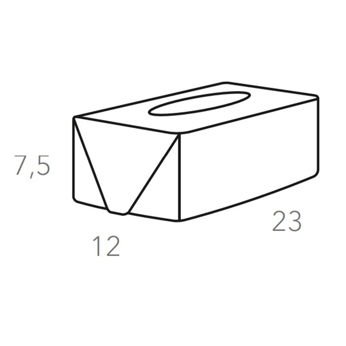 Colombo Adj Салфетница Kleenex, 23x12H7,5 см, цвет: коньяк/бордо Colombo Adj Салфетница Kleenex, 23x12H7,5 см, цвет: коньяк/бордо