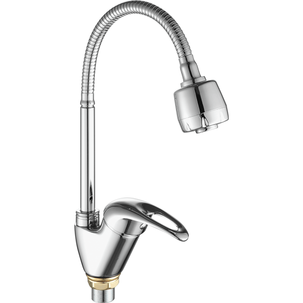 Смеситель для кухни с гибким изливом FASHUN A4303, хром