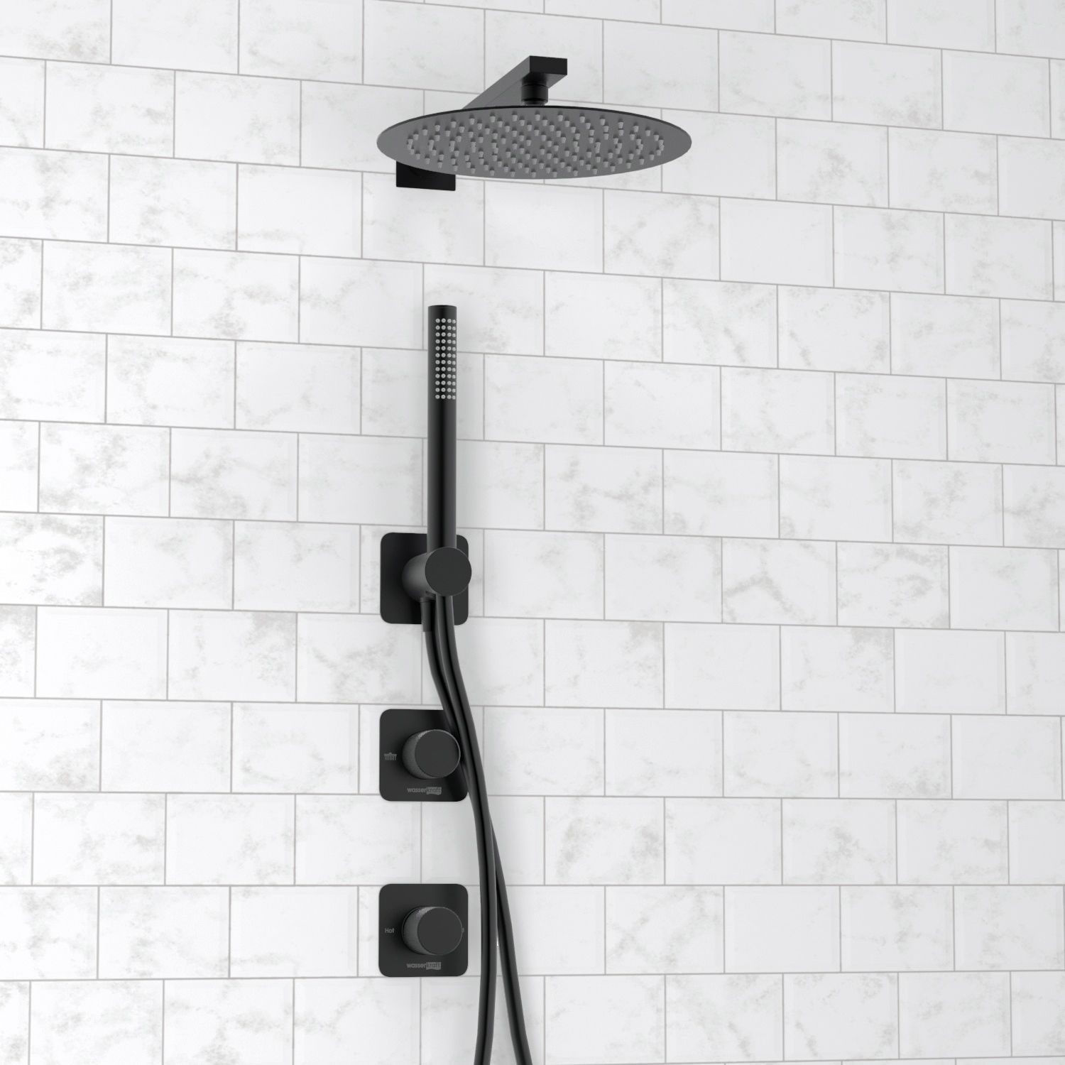 A5251.299.219.258.302.242.217  Встраиваемый комплект для душа с верхней душевой насадкой и лейкой