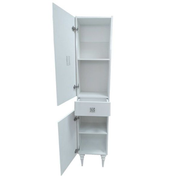 Шкаф пенал Comforty Монако 40 L 4140124 Белый глянец, артикул 4140124