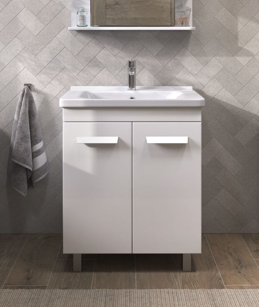 Тумба под раковину напольная VIGO Nova tn.NOV.MIR.60.2D, 60 см, артикул tn.NOV.MIR.60.2D