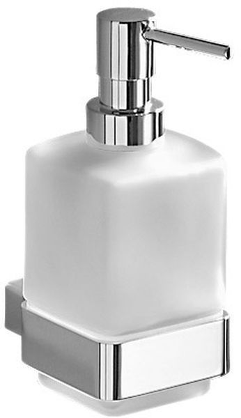 Gedy Lounge, настенный стеклянный дозатор с металлической помпой, цвет хром