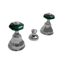 Nicolazzi Teide Chic Смеситель для биде с 2мя ручками, на 3 отв., цвет: хром